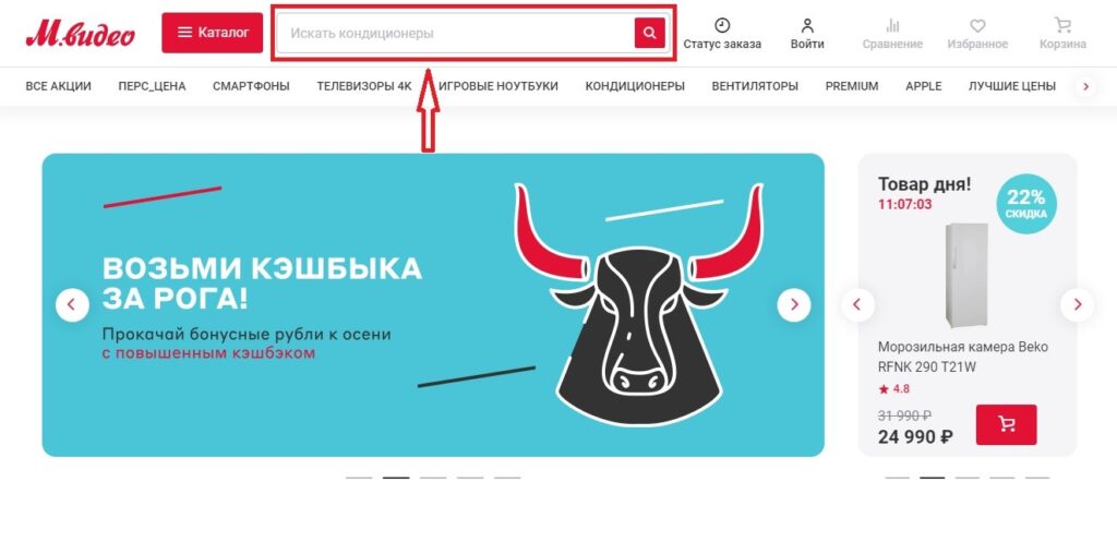 главная страница сайта поиск