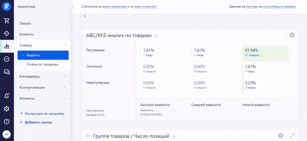 ABCXYZ-анализ в ритейл crm