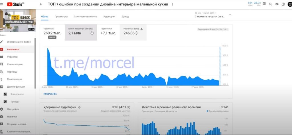 как заработать на ютубе геометриум
