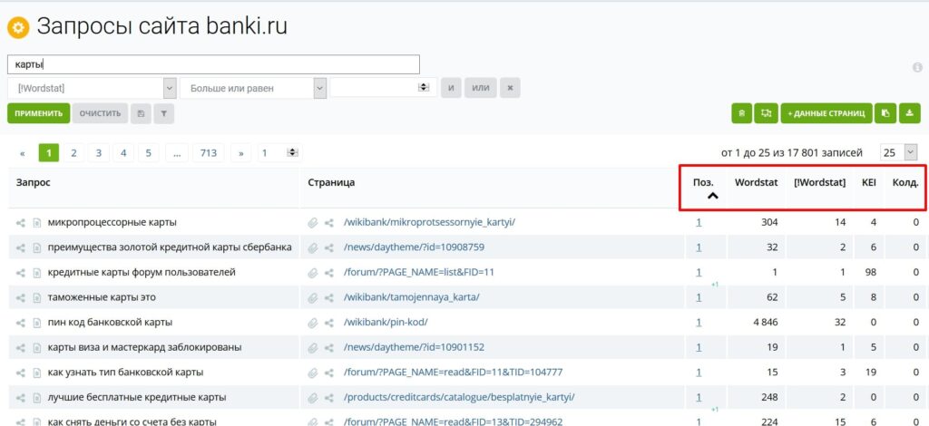 ключевые слова сайта узнать keys.so