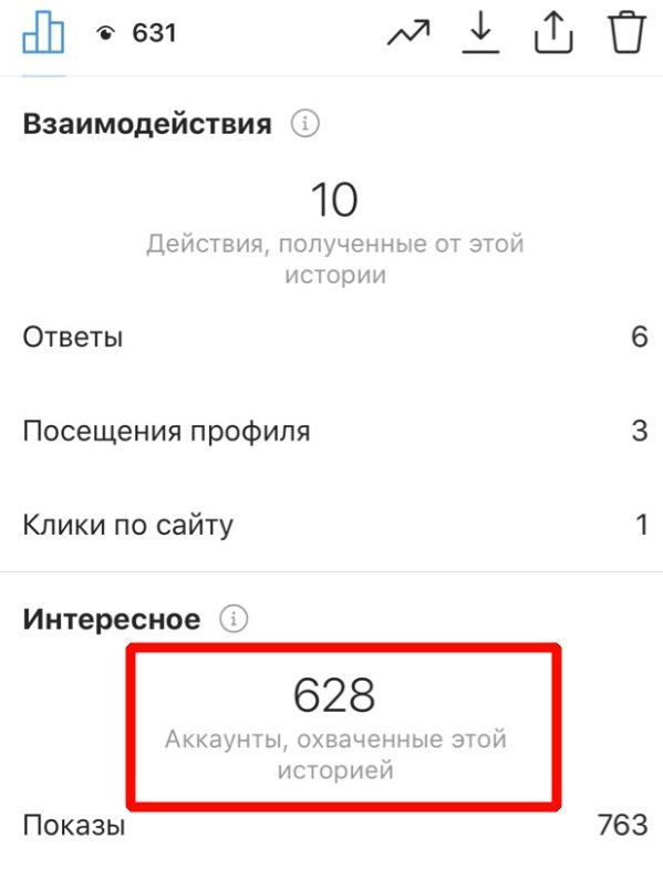 Охват в Инстаграм сторис