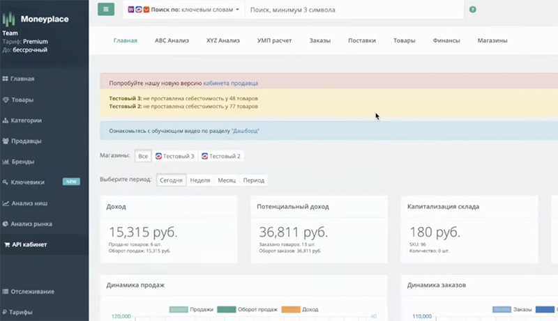 api кабинет ozon