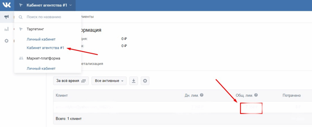 пополнение рекламных кабинетов агентство