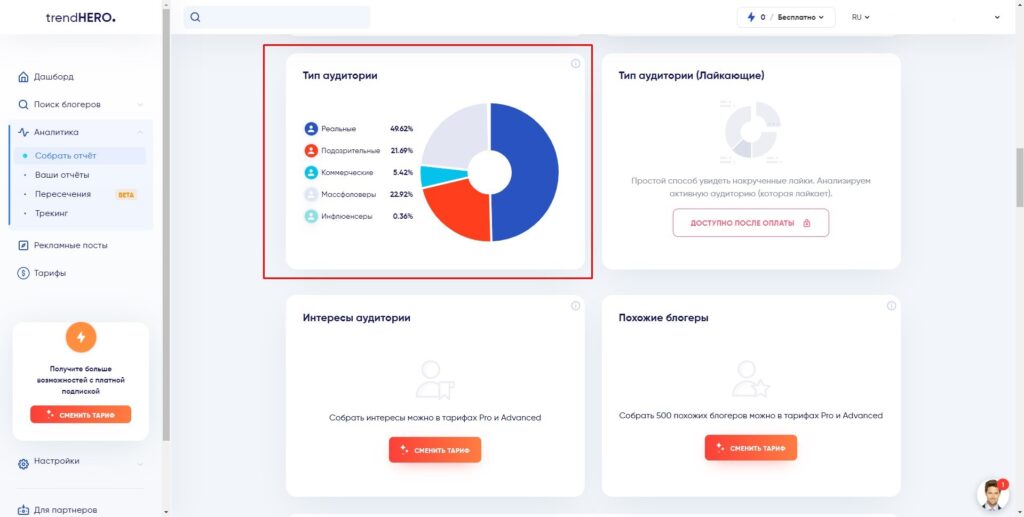 trendhero как вычислить массфоловеров